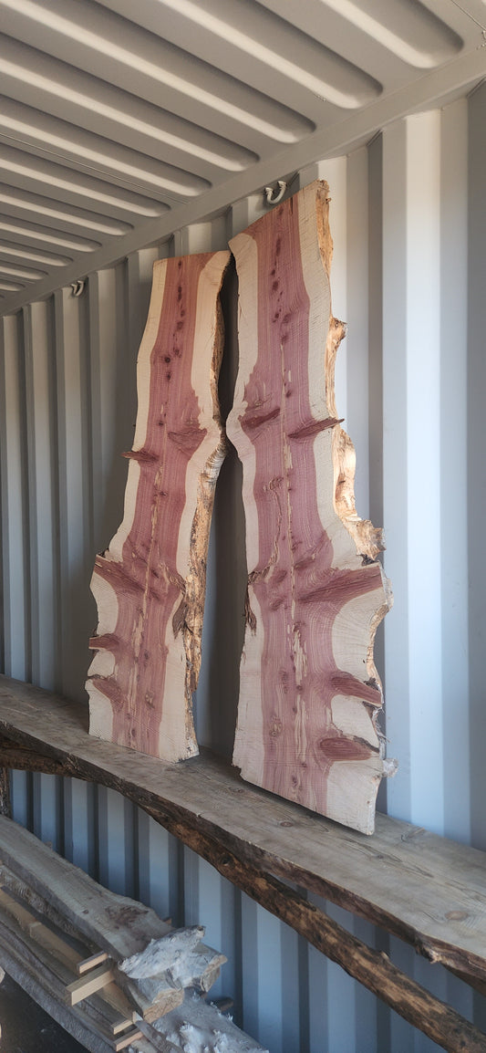Red cedar slabs